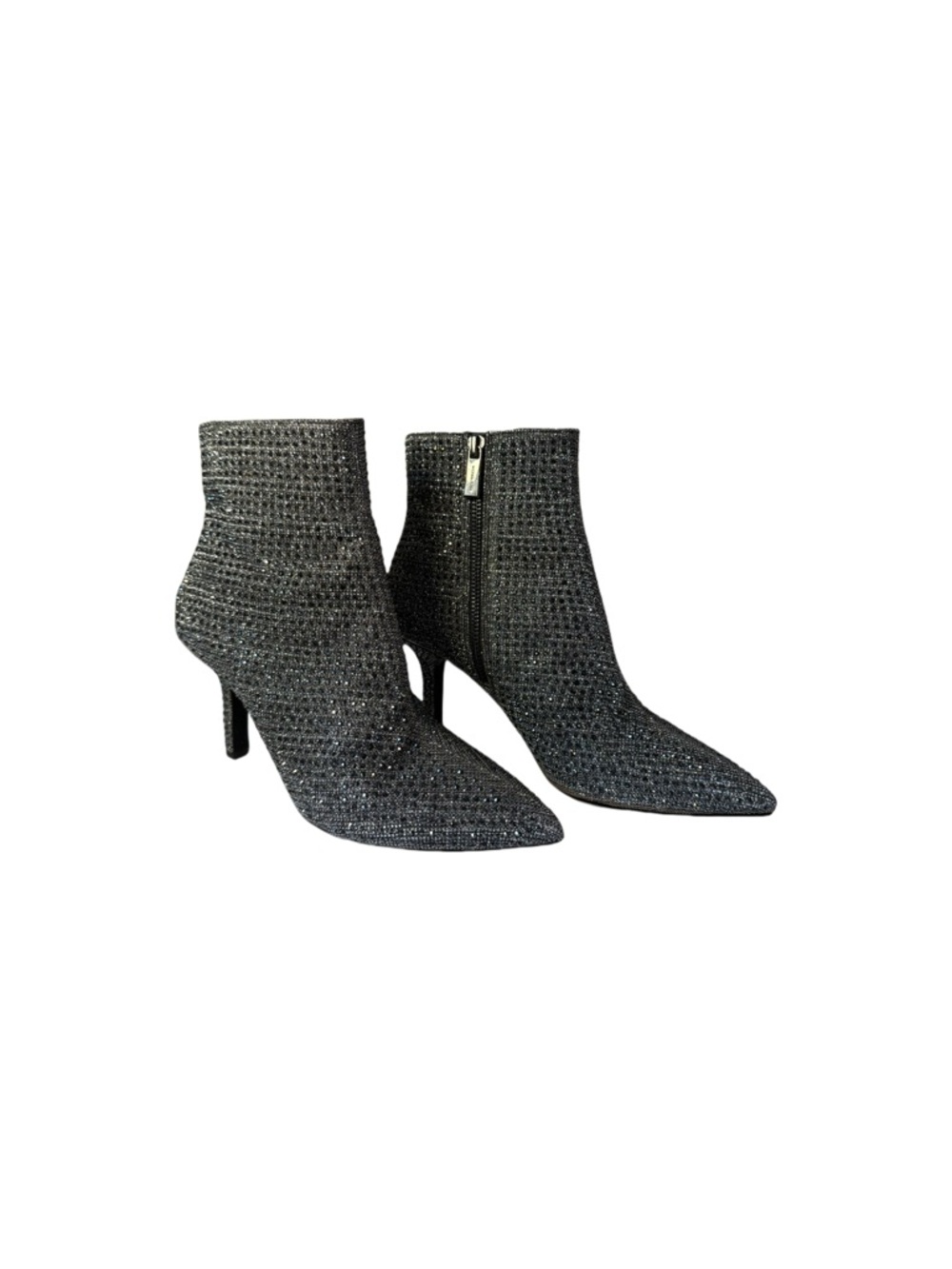 Michael Kors Women's Black Sparkle Pointed-Toe Ankle Boots